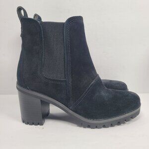 UGG Hazel Women's Black Suede Waterproof Chelsea Boots S/N1103766 US Size 6.5